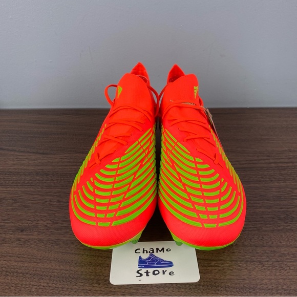 adidas Predator Edge+ SG Soccer Cleats Game Data Pack Solar Red GW1010 Men Sz 11 - Picture 3 of 9